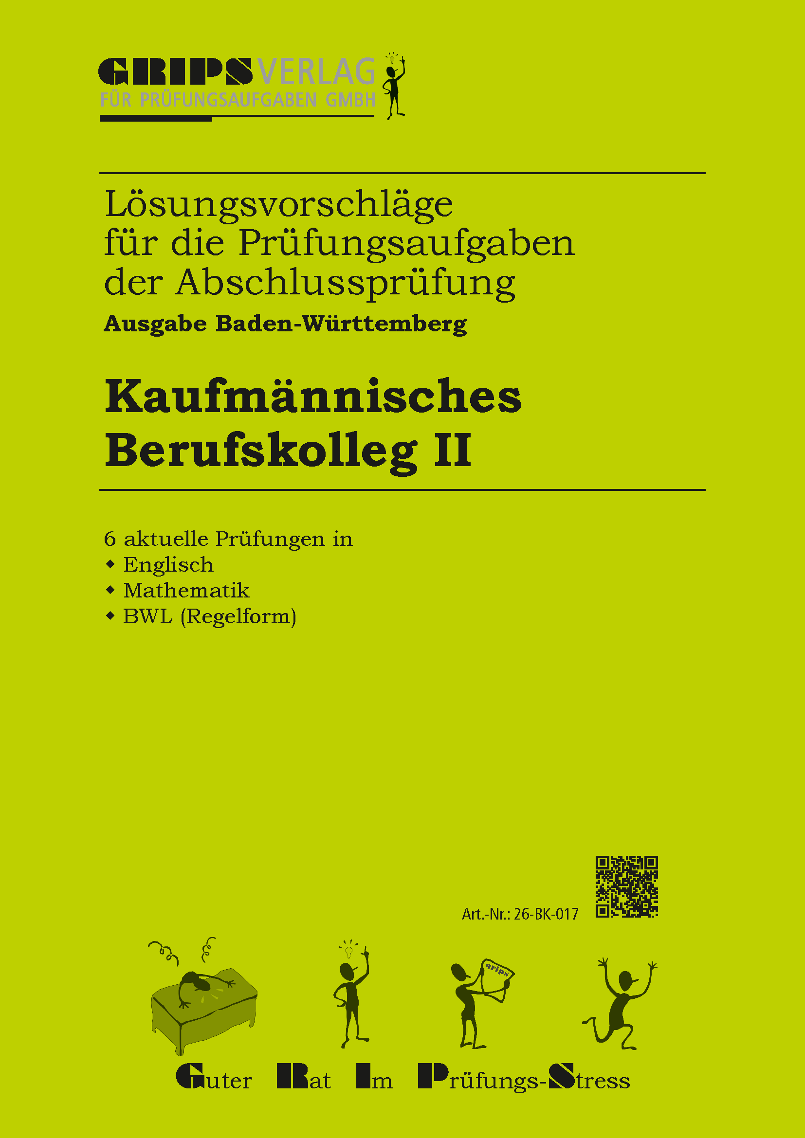 Kaufmännisches Berufskolleg II, Regelform, Ausgabe 2026